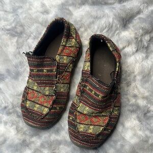 Colorful Patterned Slip-On Shoes